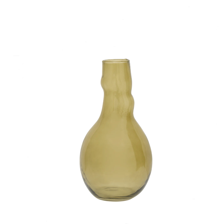 Unregelmäßige Glasvase Aus Recyceltem Glas - Mittelmeer-Stil, Handgefertigt, In Verschiedenen Farben
